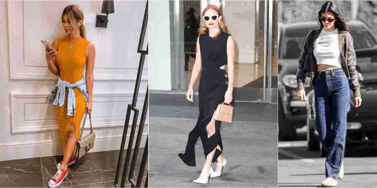 she wore a vintage caramel brown leather