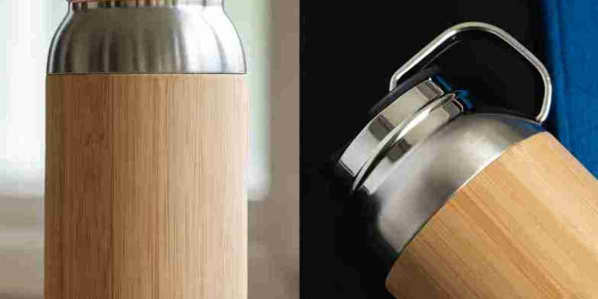 Aijunware Bamboo Thermos Flask Brings Natural Sophistication