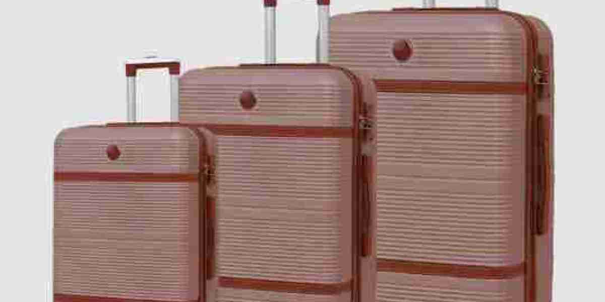 How do ABS luggage surfaces develop visible wear over time?