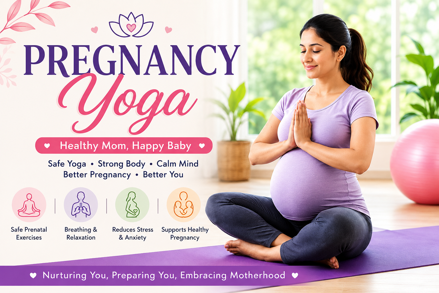 Pregnancy Yoga classes Benefit for Healthy Pregnancy Journey
