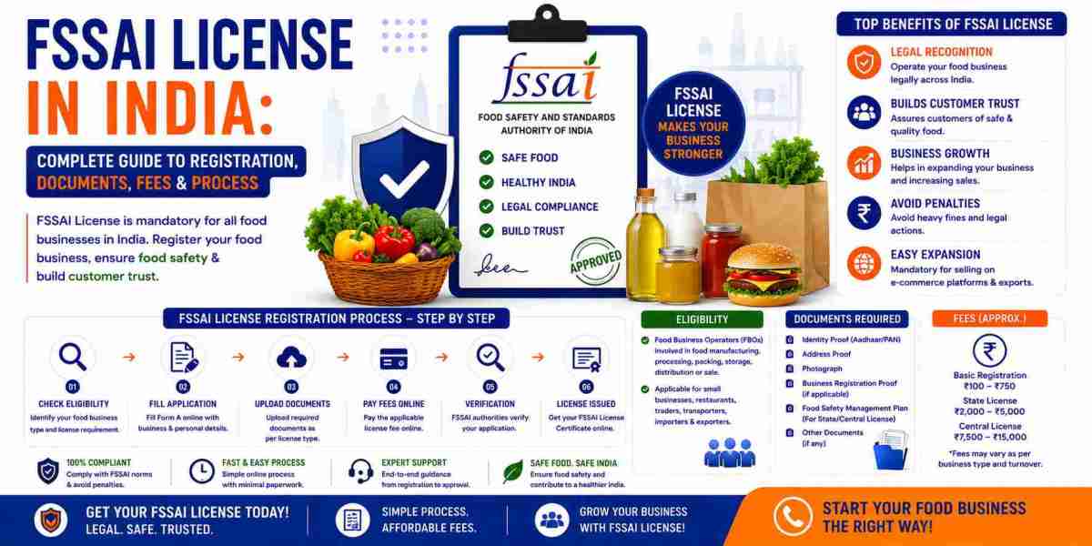 FSSAI License in India: Complete Guide to Registration, Documents, Fees & Process