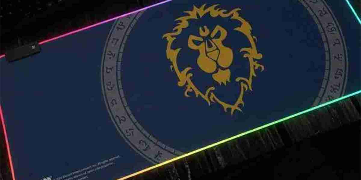 wow Alliance RGB Desk Mat For Alliance Adventurers