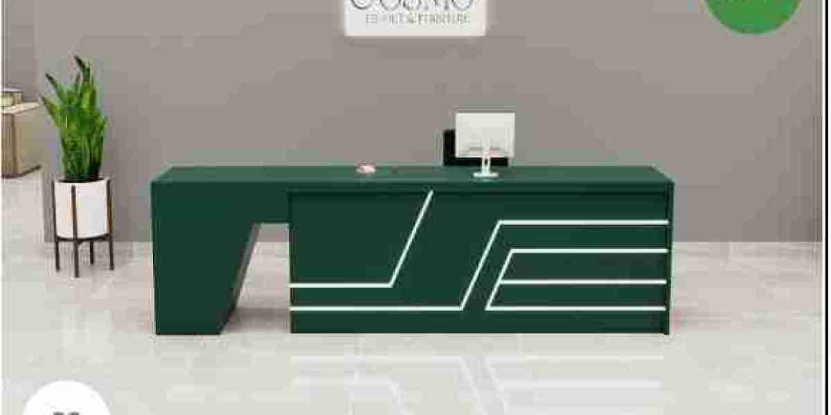 Modern Reception Desk for Stylish and Professional Office Entrances