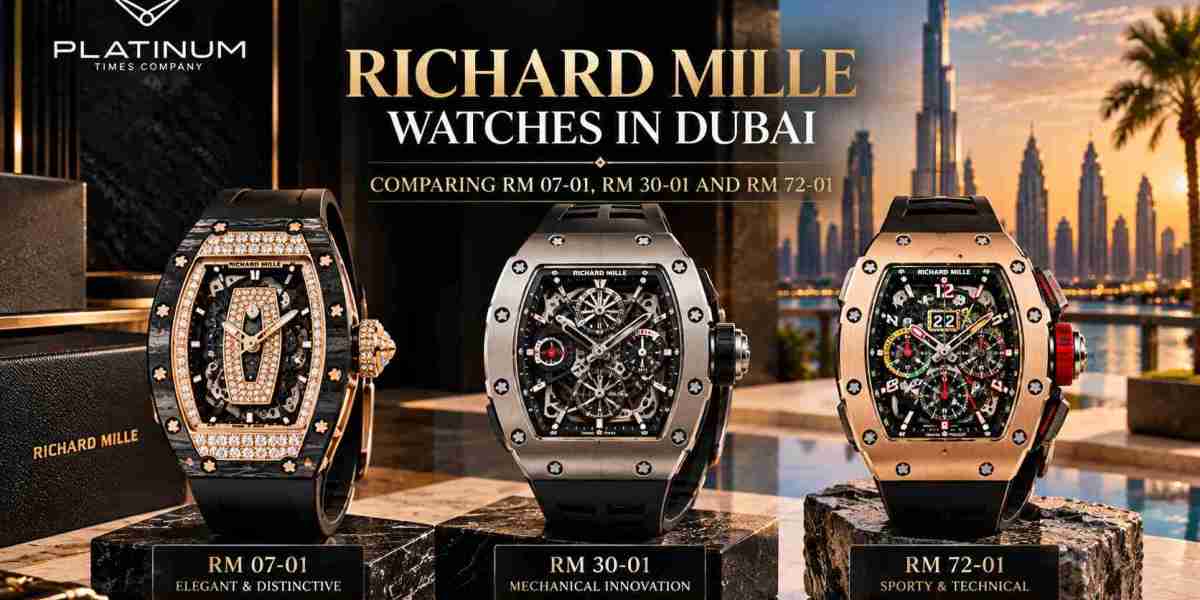 Richard Mille Watches in Dubai: Comparing RM 07-01, RM 30-01 and RM 72-01